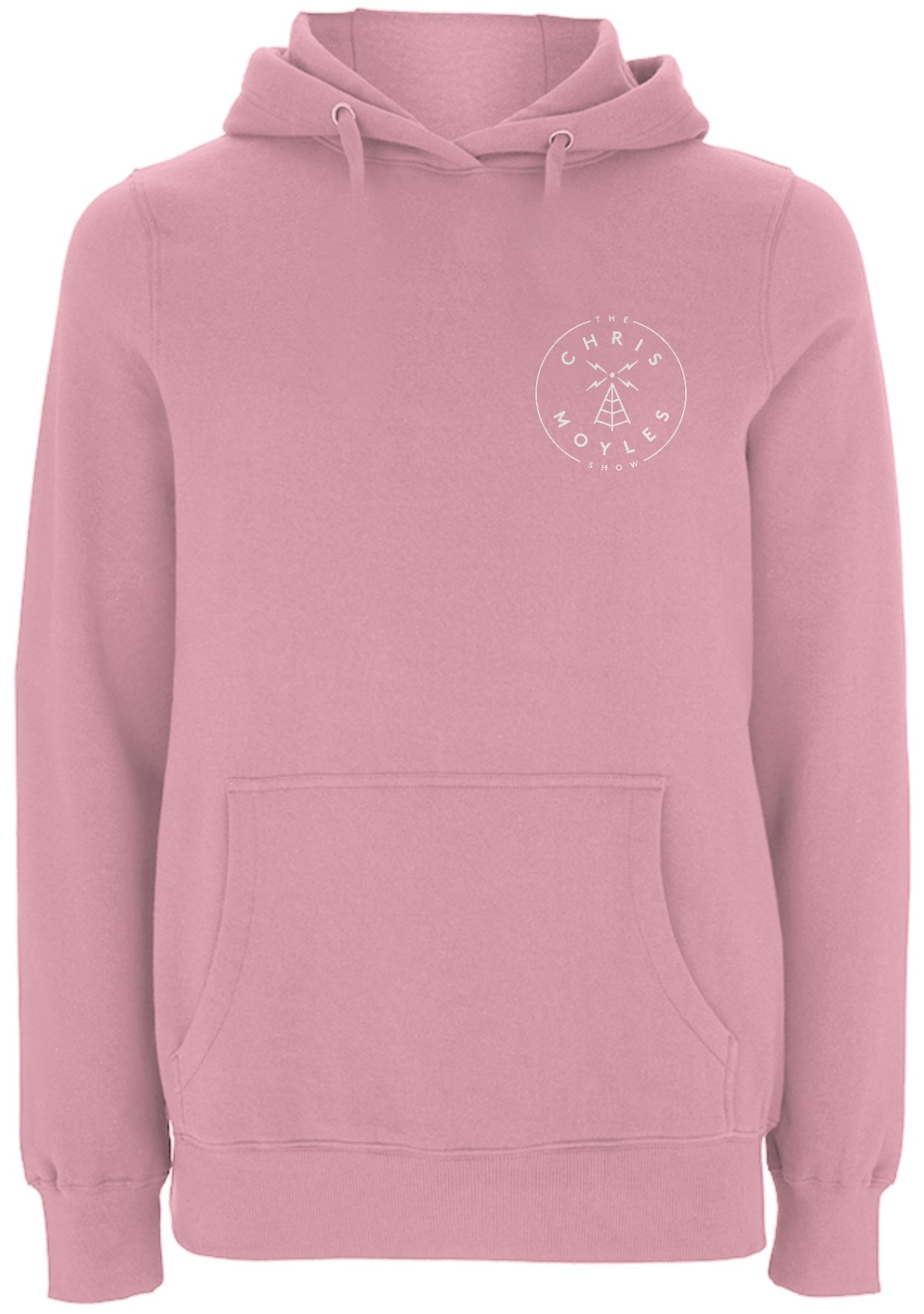 OVER-THE-HEAD Small Print Hoodie- 'Cotton Pink'