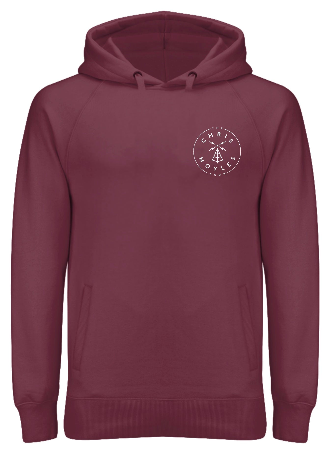 OVER-THE-HEAD Small Print Hoodie - Burgundy