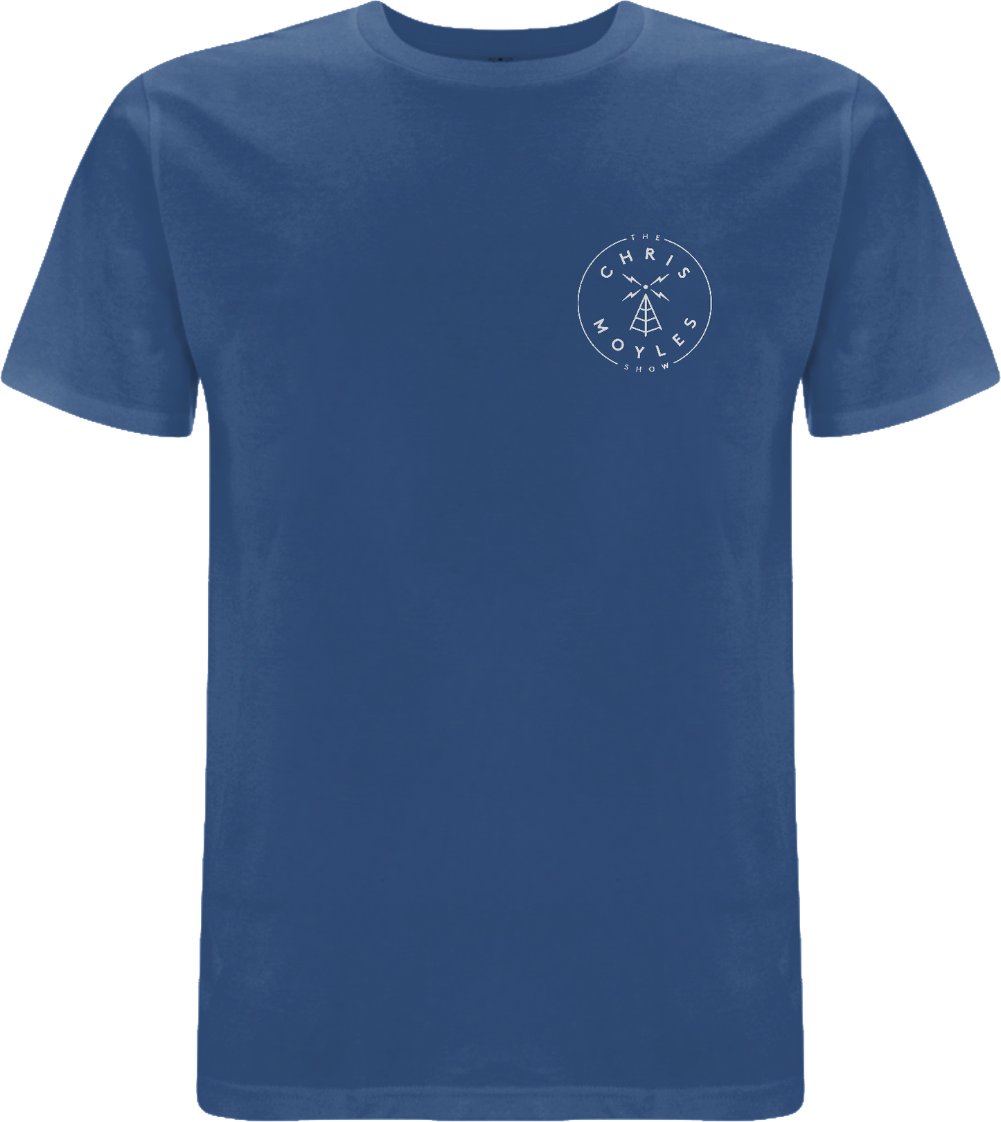 'The Chris Moyles Show' Small Print T-Shirt - 'Mindful Blue'