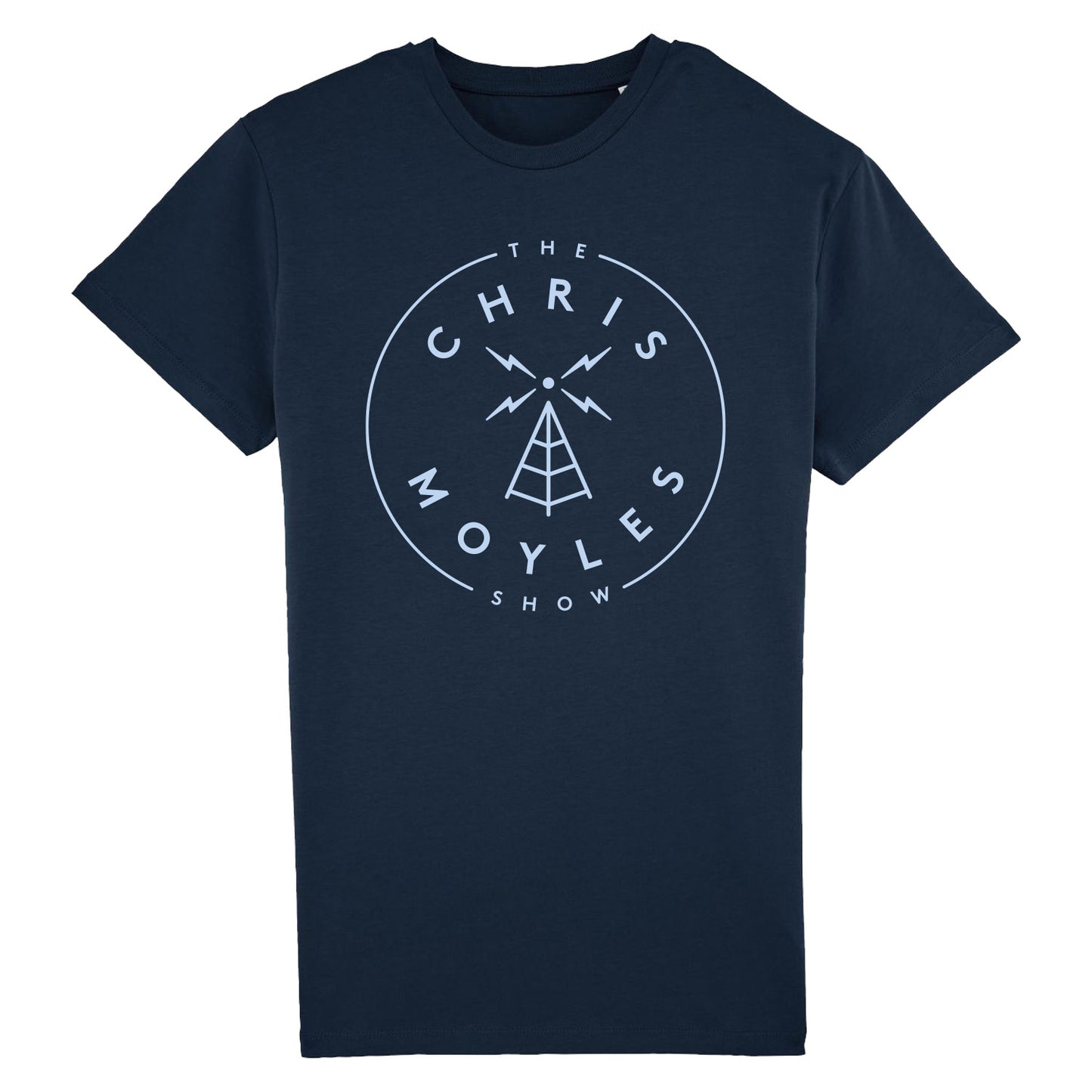 'The Chris Moyles Show' Large Print Tee - Navy
