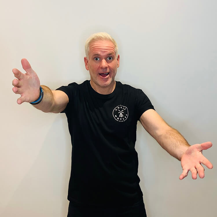 'The Chris Moyles Show' Small Print Tee - Black