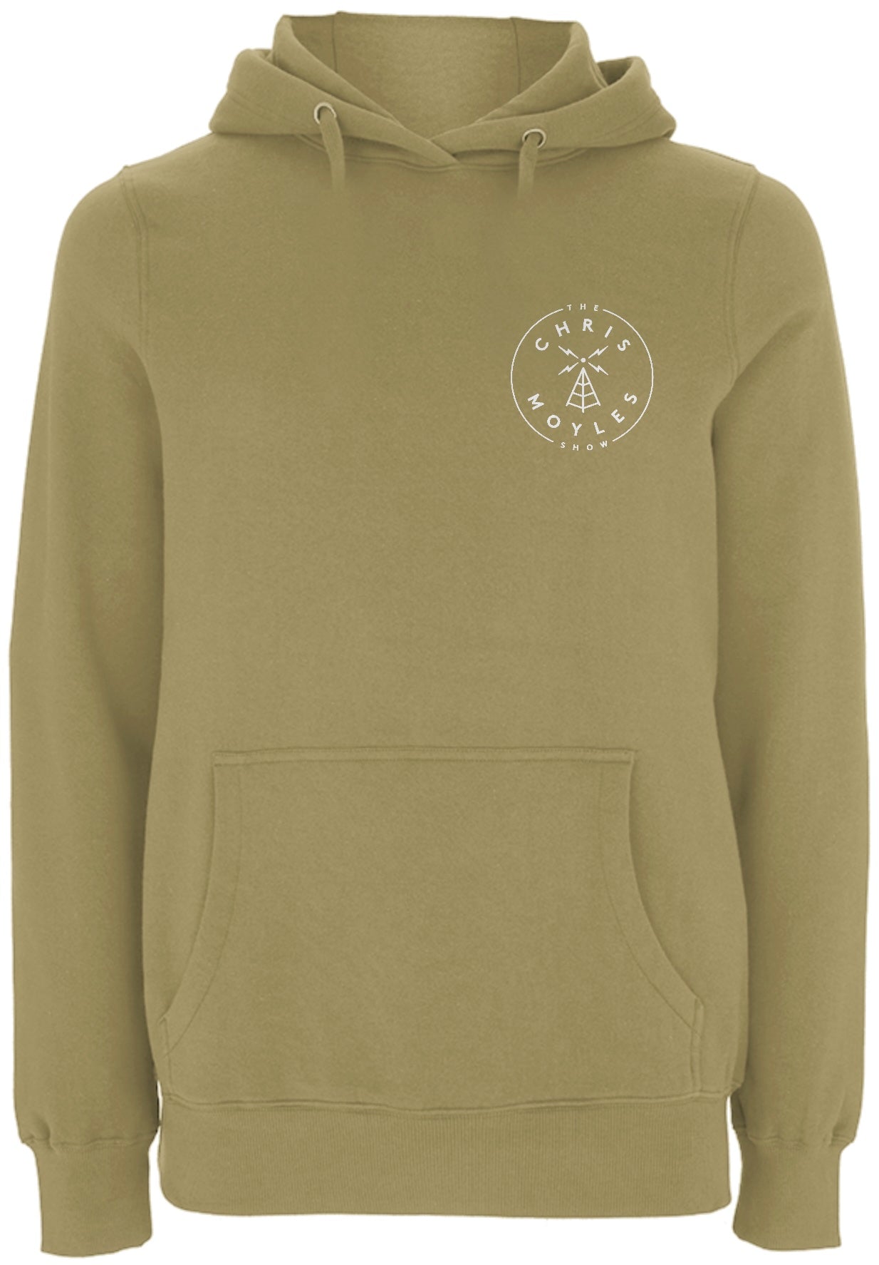 OVER-THE-HEAD Small Print Hoodie - 'Faded Olive'