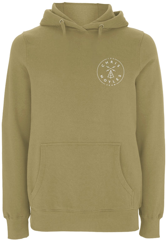OVER-THE-HEAD Small Print Hoodie - 'Faded Olive'