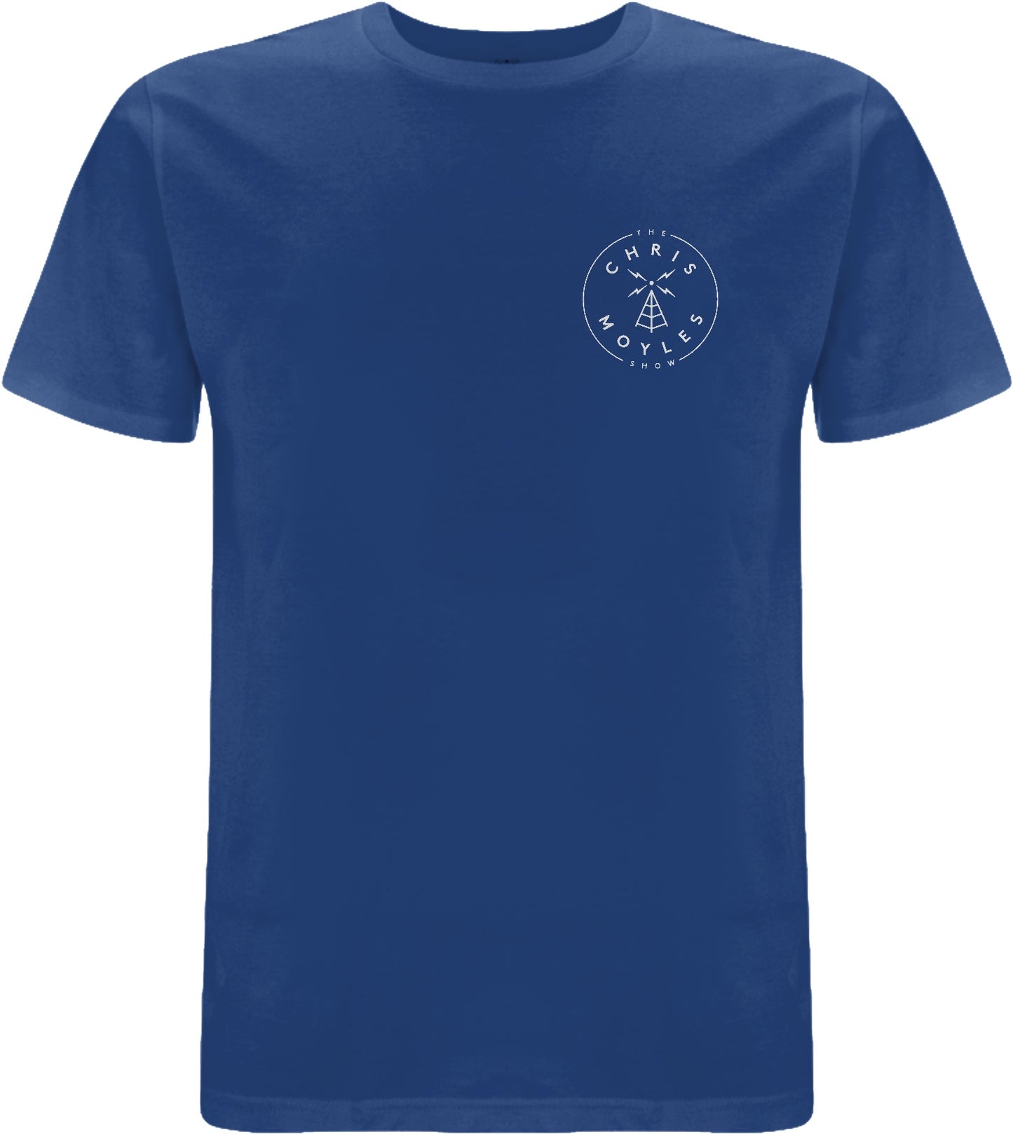 'The Chris Moyles Show' Small Print T-Shirt - 'Royal'