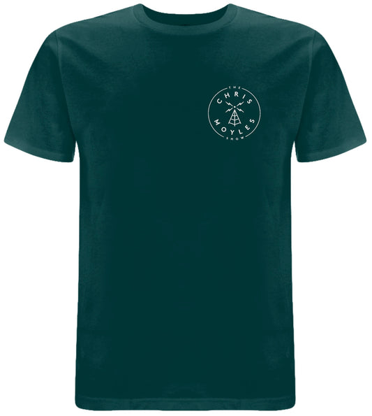 'The Chris Moyles Show' Small Print T-Shirt - 'Glazed Green'