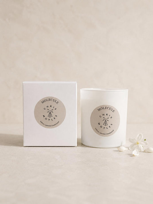 Chris Moyles Saffron, Jasmine & Cedarwood Candle by Molecule, (Limited Edition)