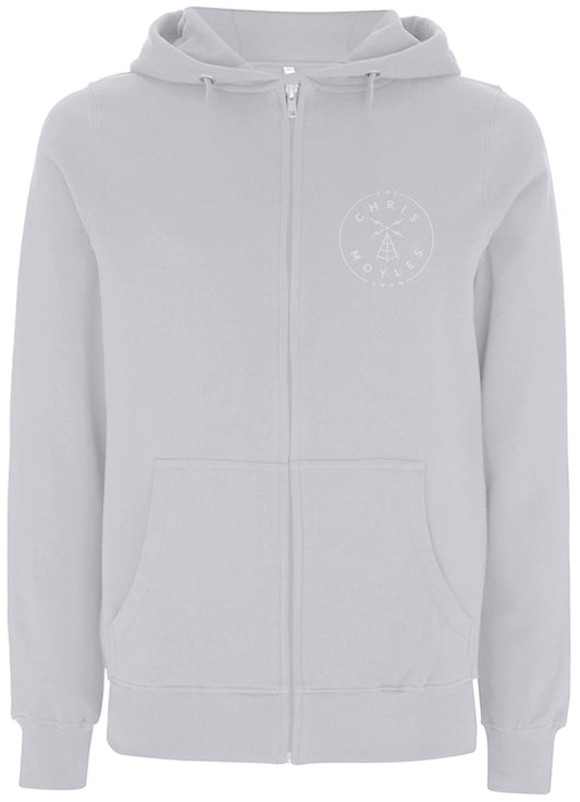 The Chris Moyles Show Light-Weight ZIP-UP Hoodie - 'Cool Heather Grey'
