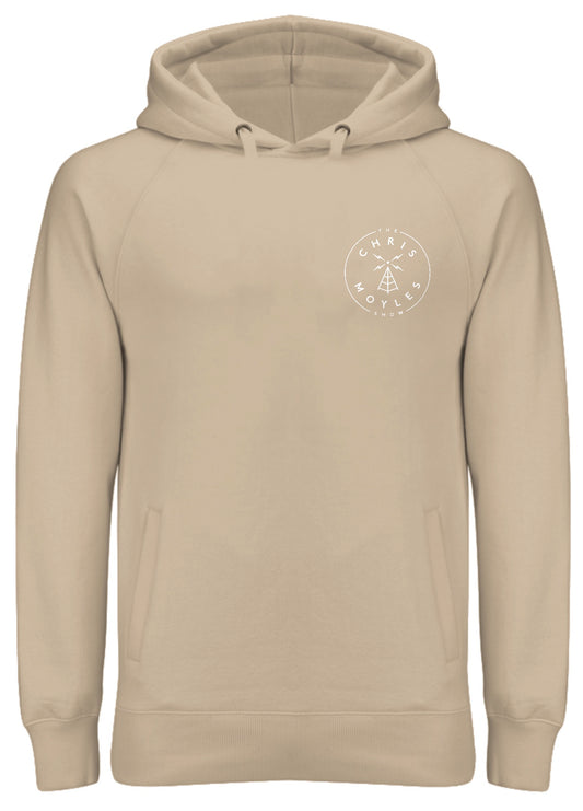 'The Chris Moyles Show' Small Print Hoodie - 'Desert Dust'