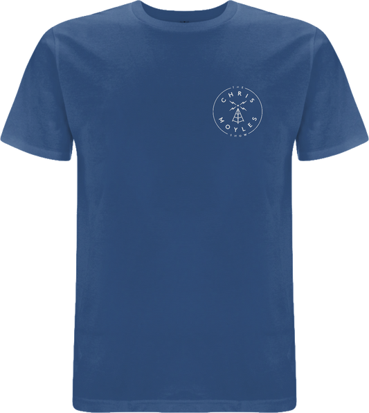 'The Chris Moyles Show' Small Print T-Shirt - 'Mindful Blue'