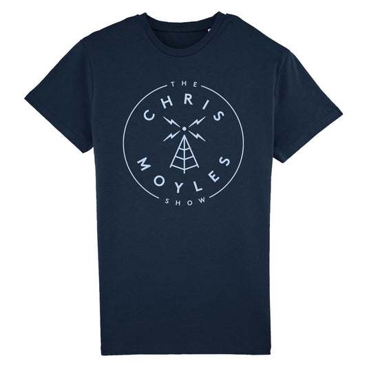 'The Chris Moyles Show' Large Print Tee - Navy
